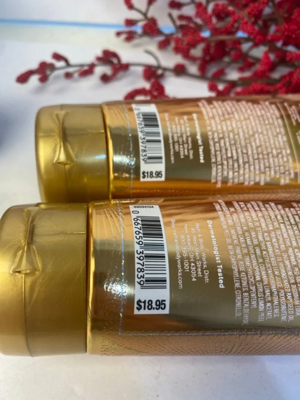 “Touch of Gold” Bath & Body Works 2 New Body Creams
